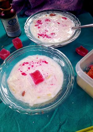 A picture of Vermicelli kheer.