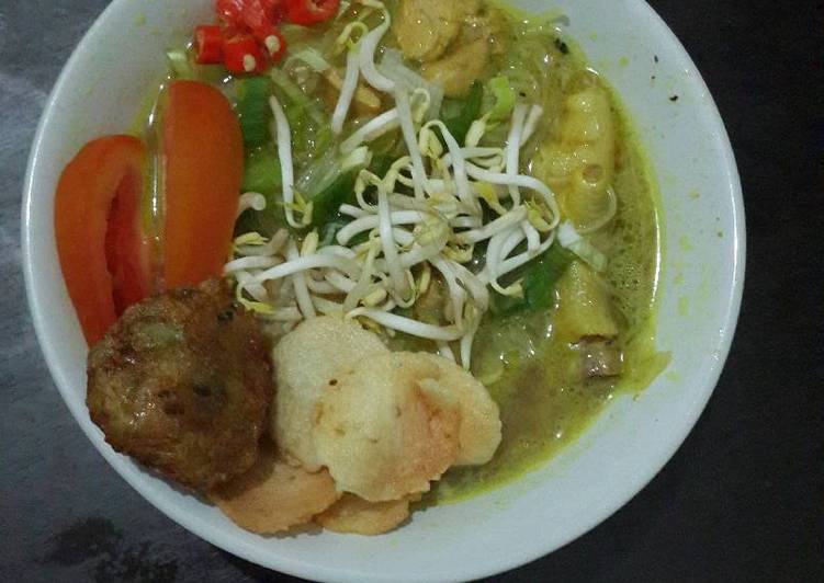 Cara Gampang Membuat Soto Ayam Suka2 w/ Santan, Lezat