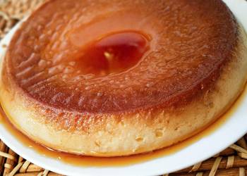 Fresh, Serving Recipe Mango Flan  Mango Caramel Custard Practical Delicious