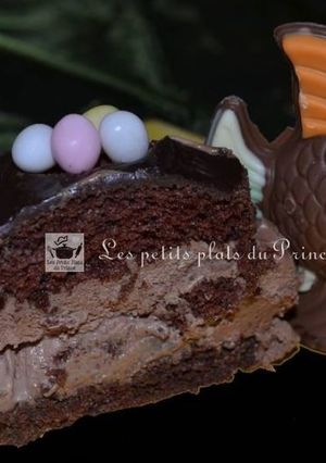 Une photo de Gâteau poire chocolat pour Pâques