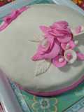Fondant o baño Wilton (y flores hecha a mano)