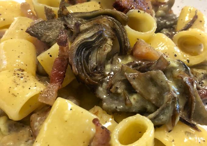 Carbonara con  carciofi (a modo mio)