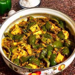 A picture of Capsicum paneer masala.