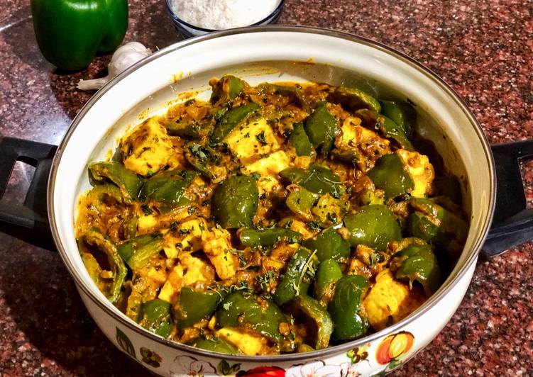 Capsicum paneer masala