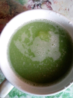 A picture of Cucumber and apple smoothie.