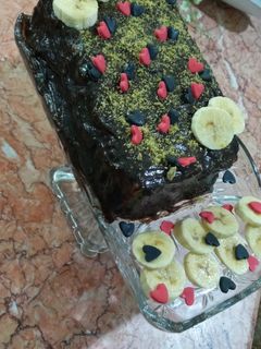 عکسی از دستور کیک یخچالی شکلاتی❤