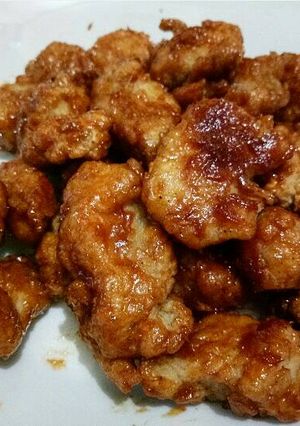 Foto resep Ayam Popcorn asam manis