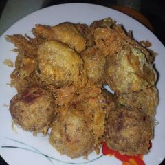 A picture of Yam balls.