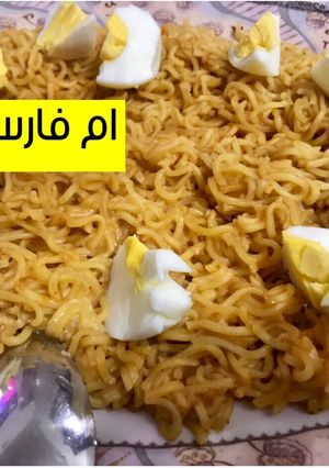صورة لوصفة اندومي بالجبن والبيض