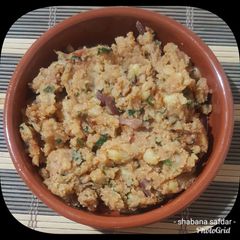 A picture of Aloo ka bharta.