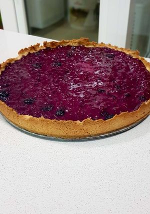 Una foto de Tartaleta de Granada, Berrys y yogurt