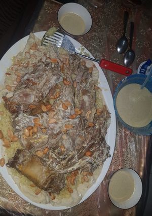 صورة لوصفة منسف