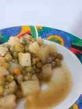 Arvejas secas con papa