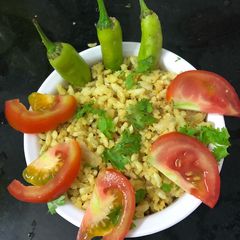 A picture of Mandal oggarane (murmura upma).