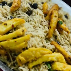 A picture of Kalay chanay ka pulao.