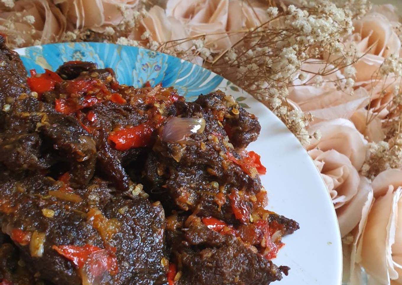Dendeng balado sapi simple