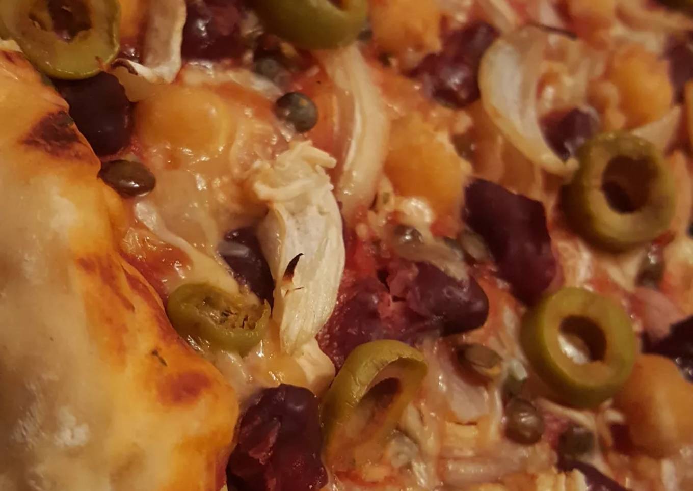 Pizza revisitée aux petits légumes