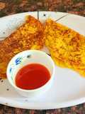 Leftover poha chilla