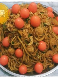 Foto resep Mie Panjang Umur Ulang Tahun