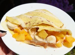 Una foto de Crepas tipo panqueque