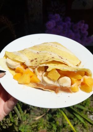 Una foto de Crepas tipo panqueque