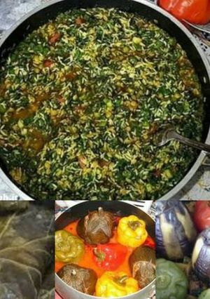 عکسی از دستور دلمه سبزیجات