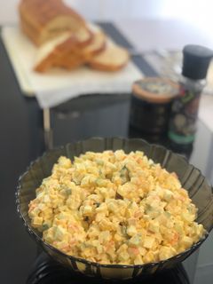 Une photo de Salade de bâtonnets de surimi
