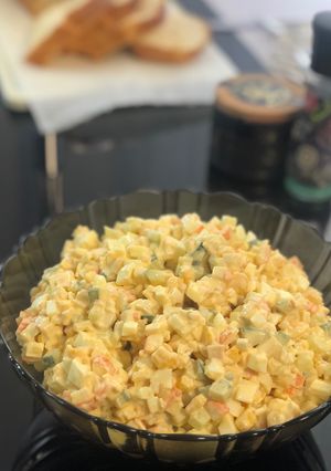 Une photo de Salade de bâtonnets de surimi