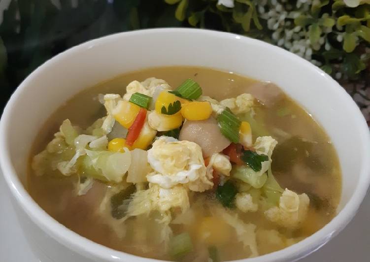 Recipe: Perfect Sup Jagung Sayuran
