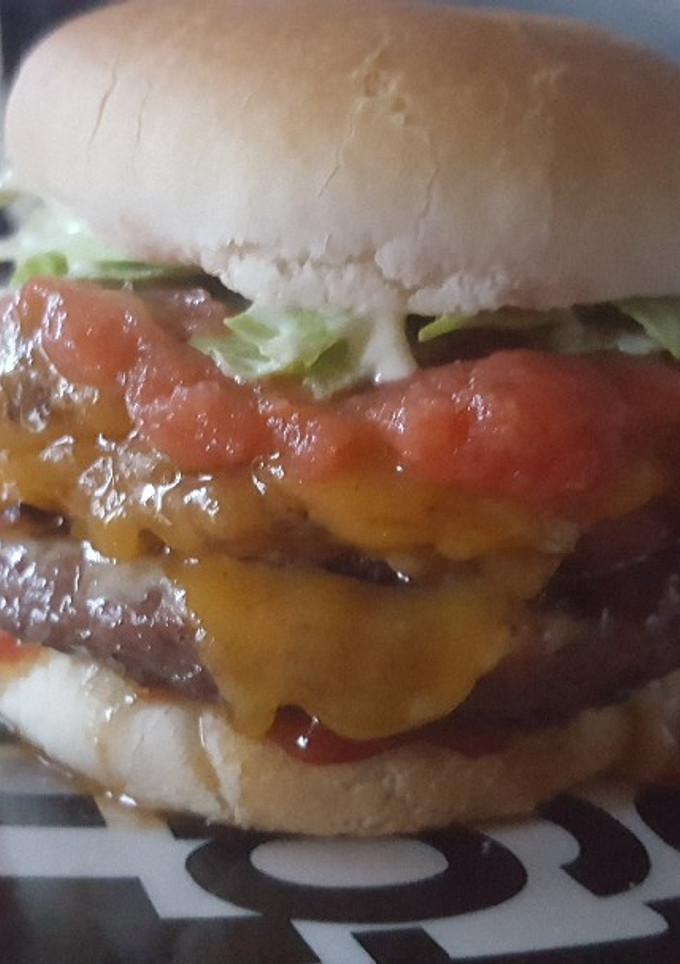 Una foto de "Mini" hamburguesa con todo y que no se desmorone