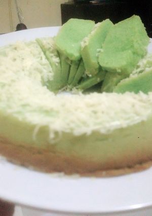 Foto resep Bolu pandan keju sehat(tanpa minyak dan santan)
