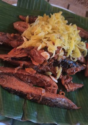 Foto resep Tongkol balado siram sambal mangga