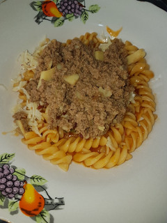 Una foto de Fusilli con tomate