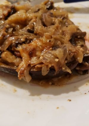 A picture of Stuffed Eggplant With Parmesan Cheese- Keto.