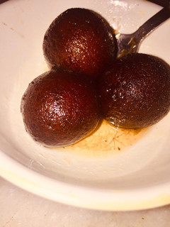 A picture of Khoya Gulab jamun.