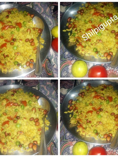 टमाटर मटर पोहा (tamatar matar poha recipe in Hindi) रेसिपी मुख्य फोटो