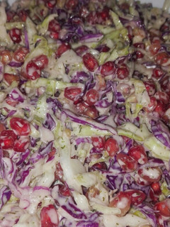 عکسی از دستور سالاد کلم و انار