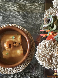 Una foto de Merluza en salsa americana