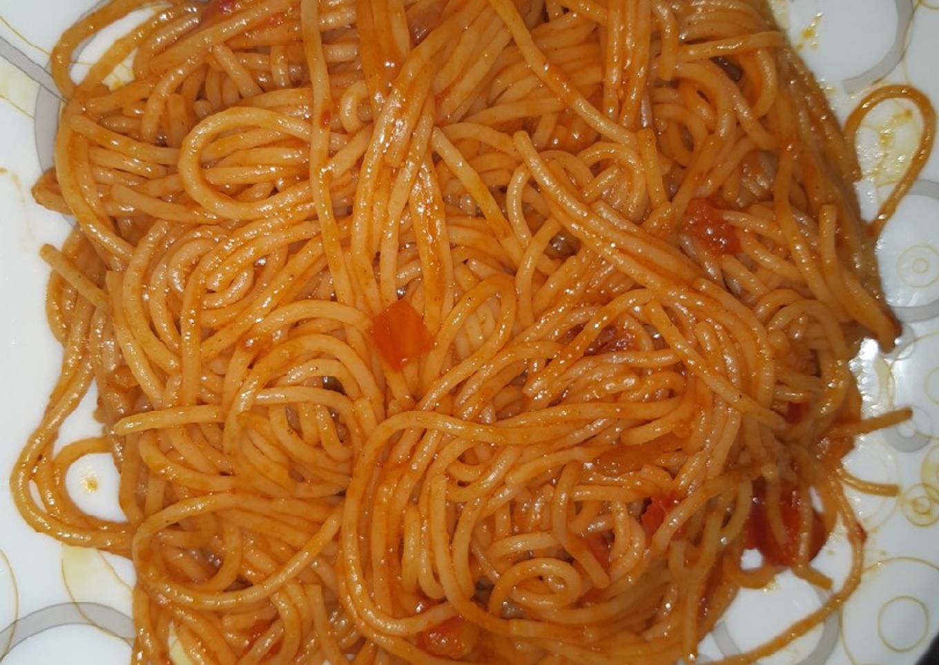 Fried spaghetti