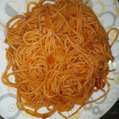 A picture of Fried spaghetti.