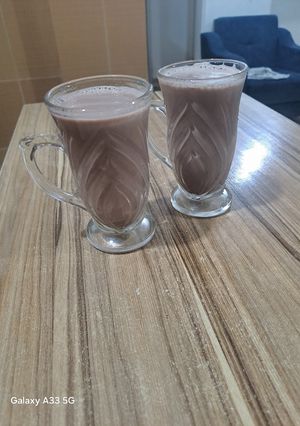 عکسی از دستور شیرکاکائو با گلاب