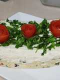 Tarta salada fría
