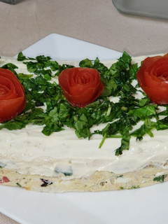 Una foto de Tarta salada fría