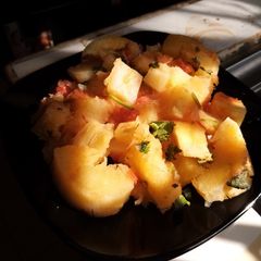 A picture of Cassava for breakfast.