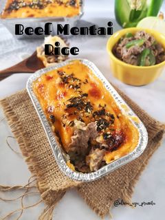 Foto resep 110. Beef Mentai Rice