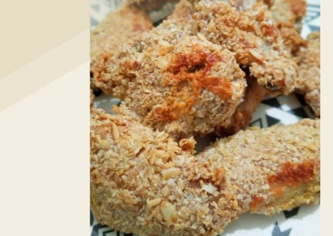 Chicken wings oatmeal