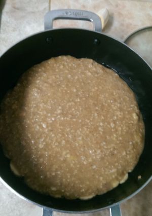 Una foto de Torta de banano y avena