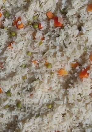 A picture of White rice.