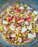 Ensalada de lentejas con atún y manzana