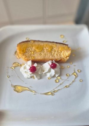 Una foto de Flan